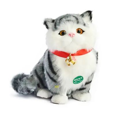 Realistic multi-colored cat dog plush ornaments living room home decor