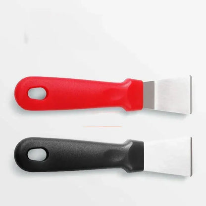 Red and black stainless steel ice remover tool kitchen shovel