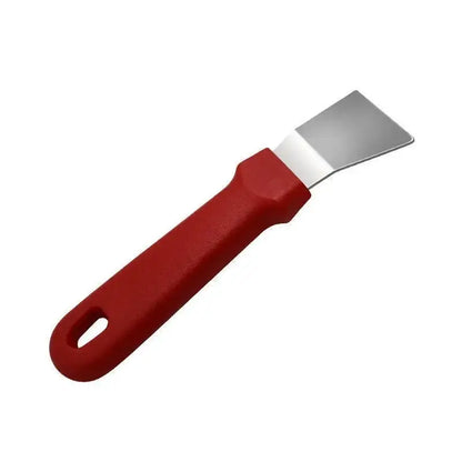 Red and black stainless steel ice remover tool kitchen shovel