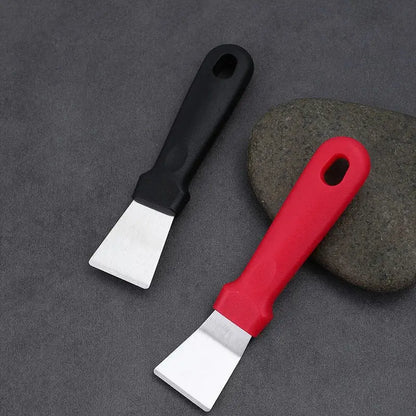 Red and black stainless steel ice remover tool kitchen shovel