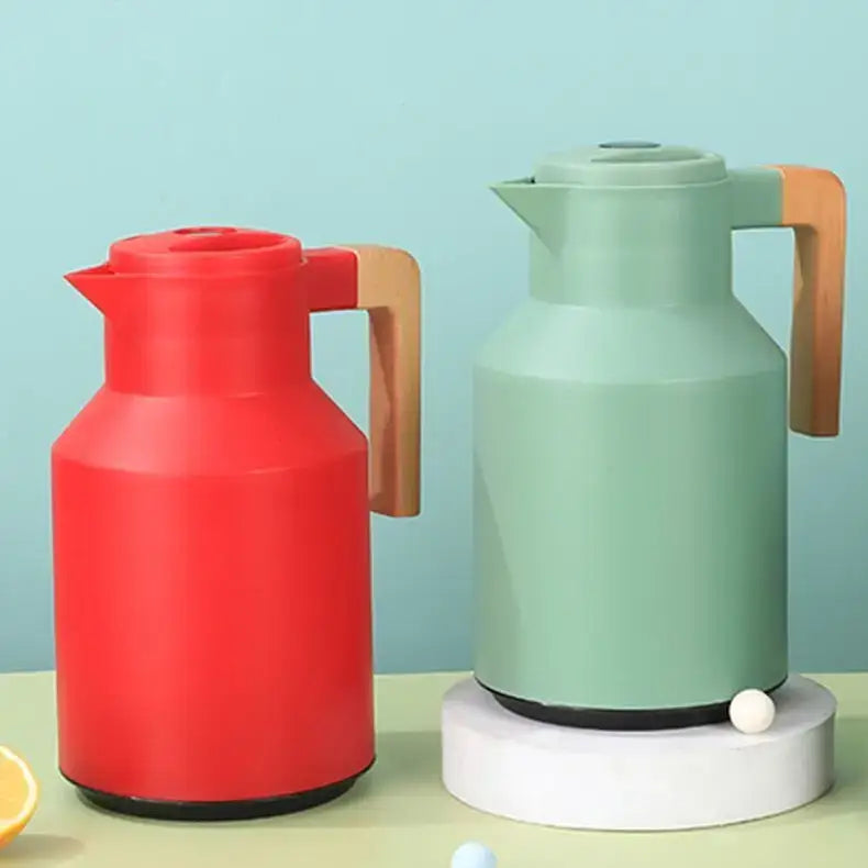 Red and mint green insulated water thermos kettle kitchen carafe