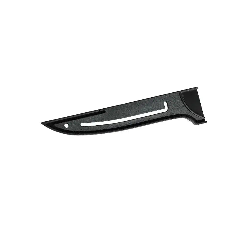 Red and silver striped knife blade protector cover kitchen guard