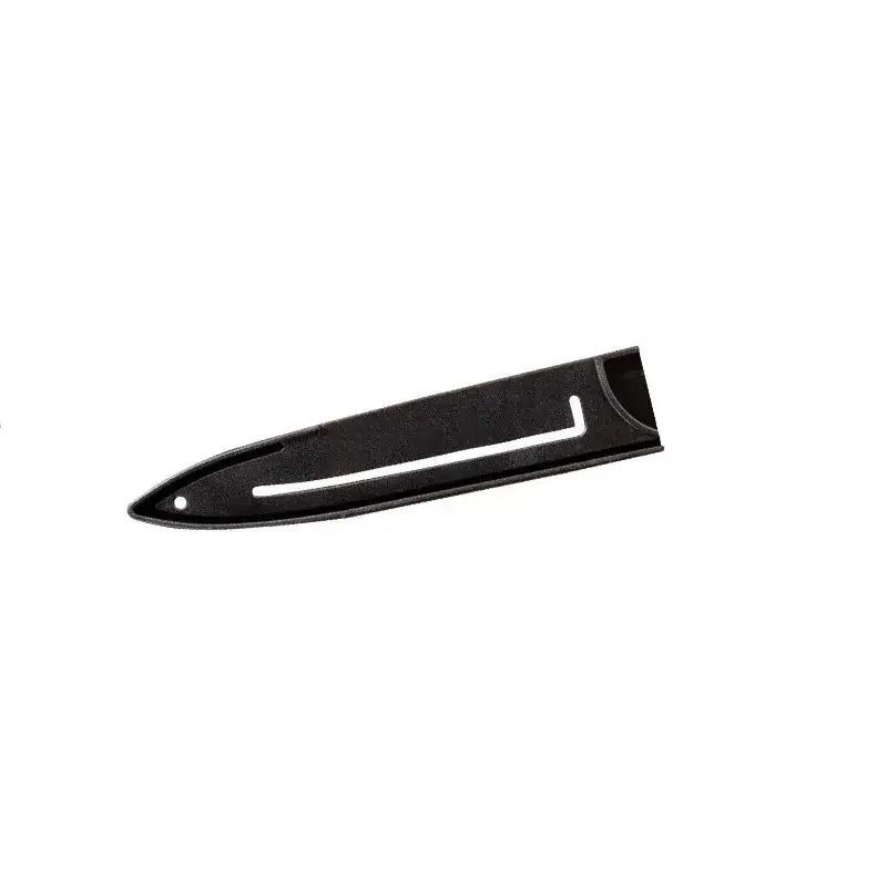 Red and silver striped knife blade protector cover kitchen guard