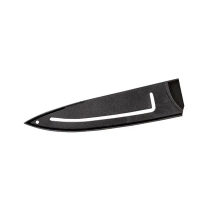 Red and silver striped knife blade protector cover kitchen guard