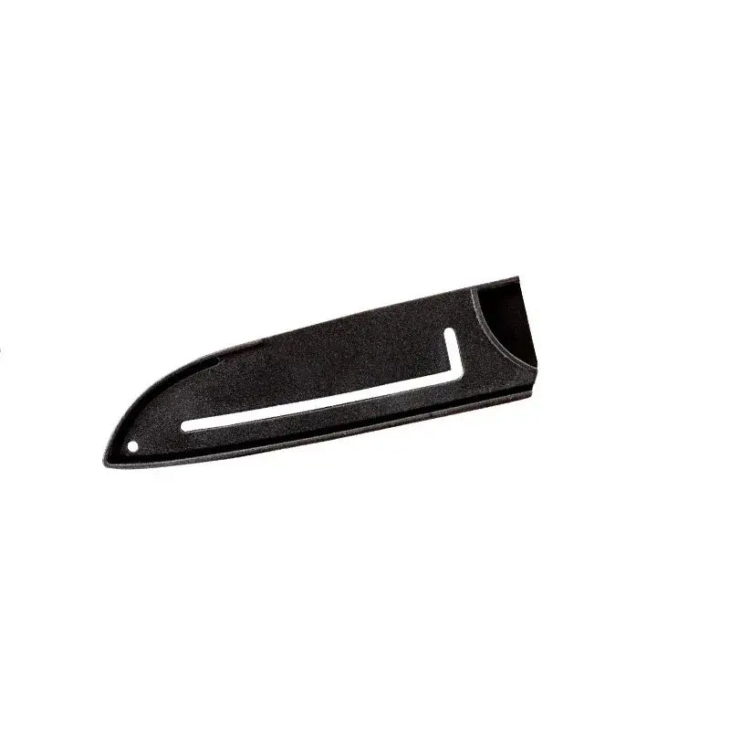 Red and silver striped knife blade protector cover kitchen guard