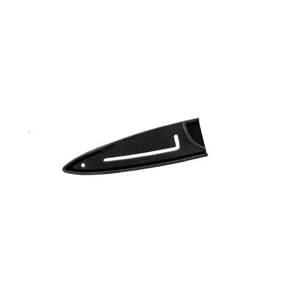 Red and silver striped knife blade protector cover kitchen guard