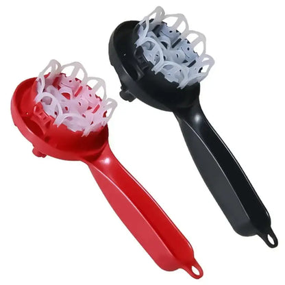 Red & black espresso machine brush cleaner kitchen mesh tool