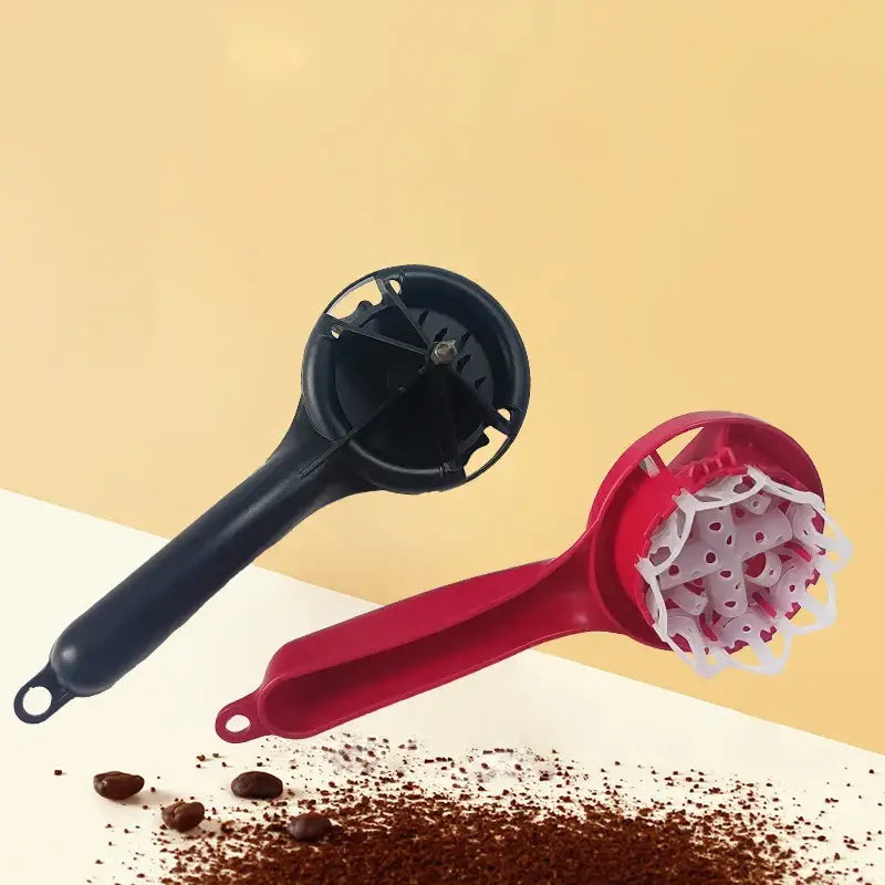 Red & black kitchen espresso coffee machine brush cleaning tool