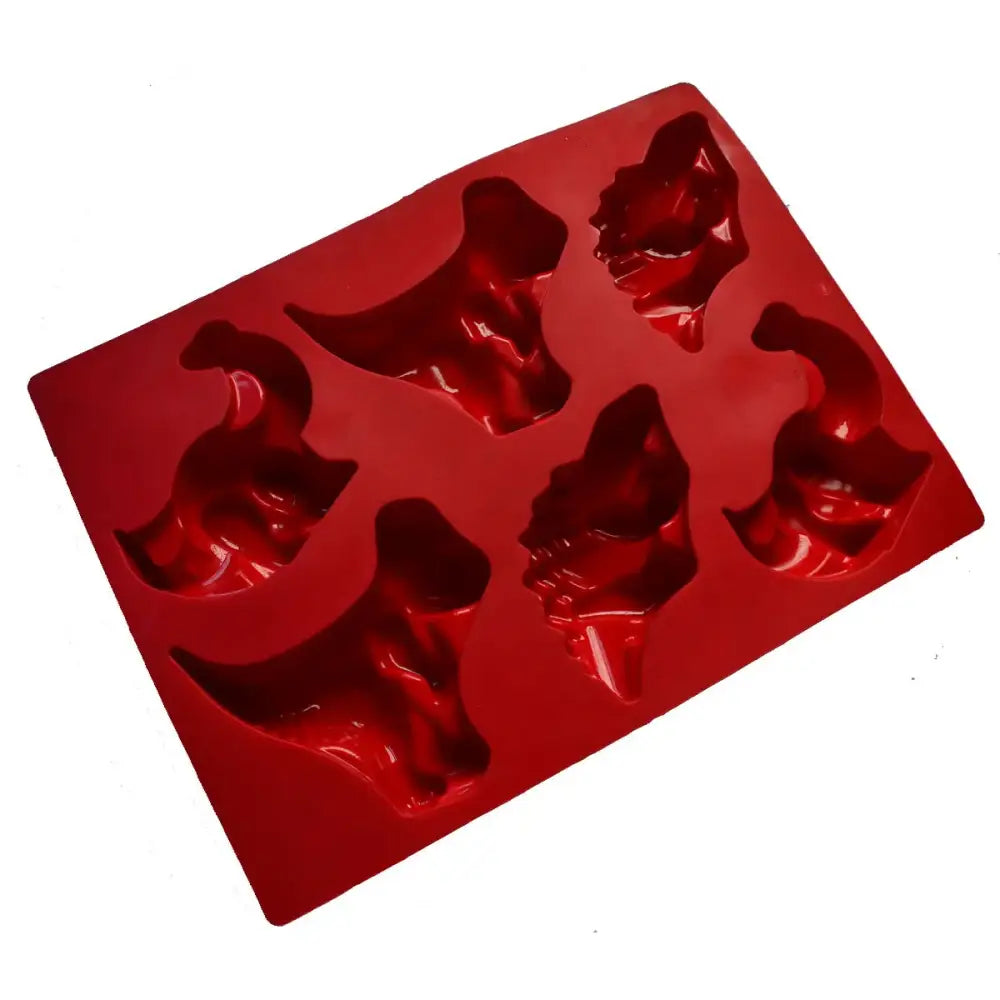 Red dinosaur silicone cake mould kitchen ice cube tray