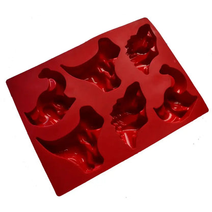 Red dinosaur silicone cake mould kitchen ice cube tray
