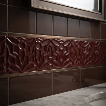 Vino Glossy Barcelona Ceramic Accent Tiles 4x8