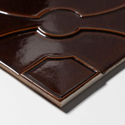 Lafonia Rich Cinnamon Glossy Ceramic Accent Tiles 8x8