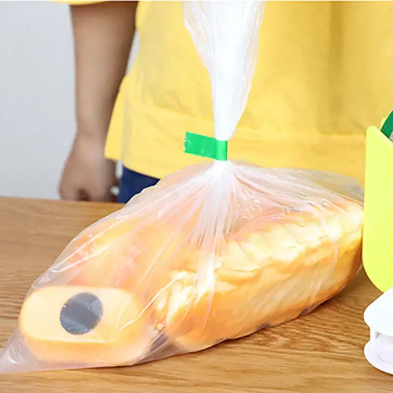 Red & green bag seal tape kitchen freshness sealing rolls