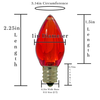 Red LED Light Bulbs