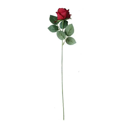 Red pink & cream dried roses artificial flowers wedding decor