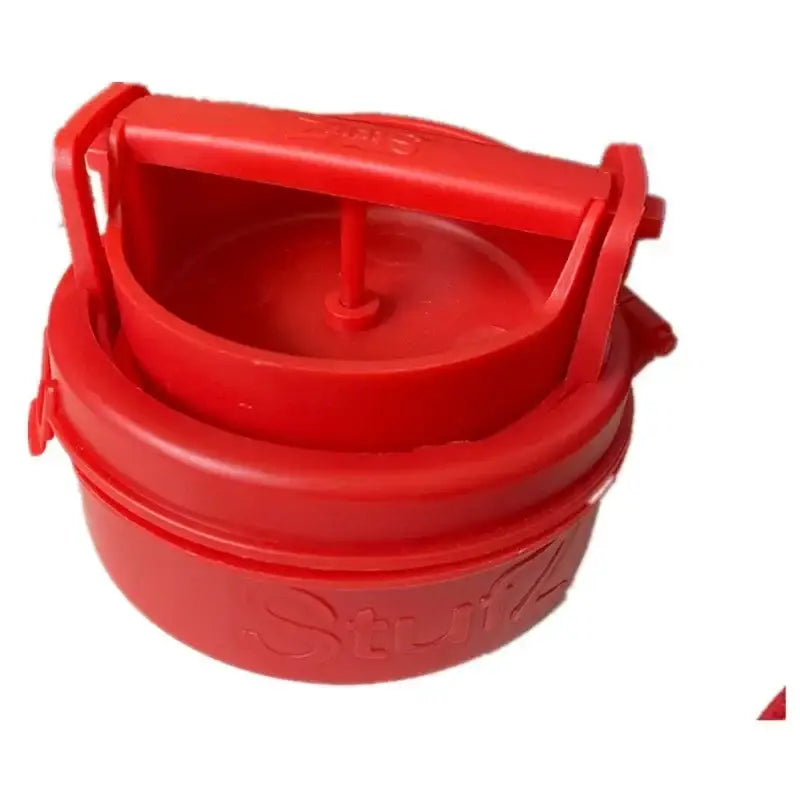 Red plastic stuffed hamburger meat presser – kitchen burger maker