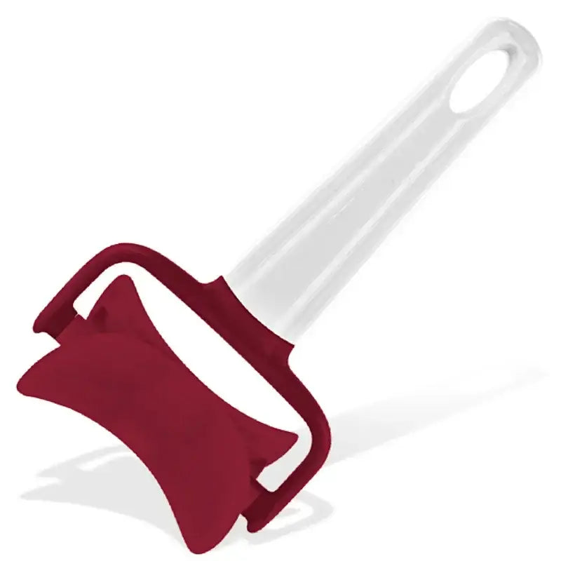 Red silicone spatula kitchen dough press cutter