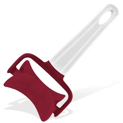 Red silicone spatula kitchen dough press cutter