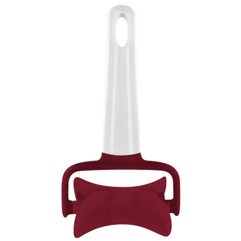 Red silicone spatula kitchen dough press cutter