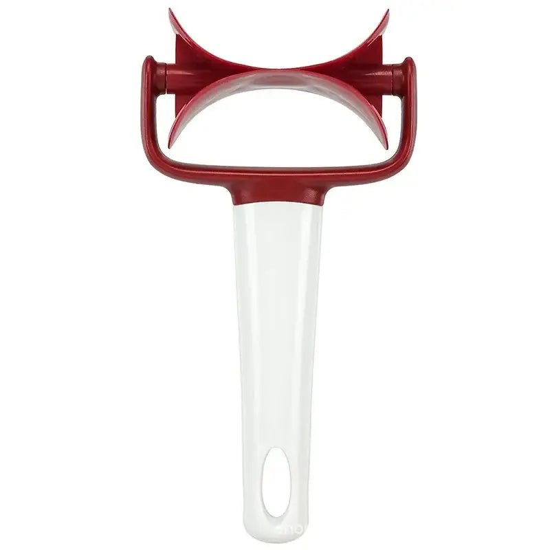 Red silicone spatula kitchen dough press cutter