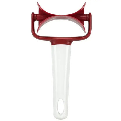 Red silicone spatula kitchen dough press cutter