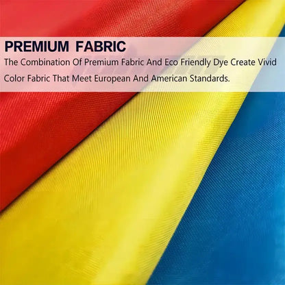 Red yellow & blue band tapestry flag bedroom fabric wall art