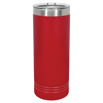 Skinny Tumbler with Slider Lid | 22 oz | Multiple Colors | Customizable | RCK Creations & More