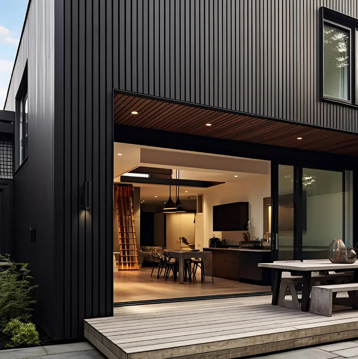 Exterior Wood-Look Composite Slat Panel Samples