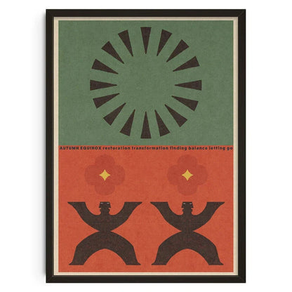DecorBites™ Retro Abstract Canvas Print for Home Decor
