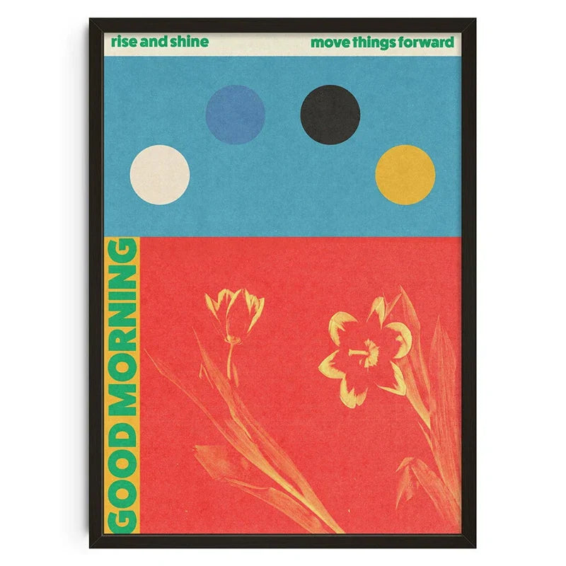DecorBites™ Retro Abstract Canvas Print Wall Art