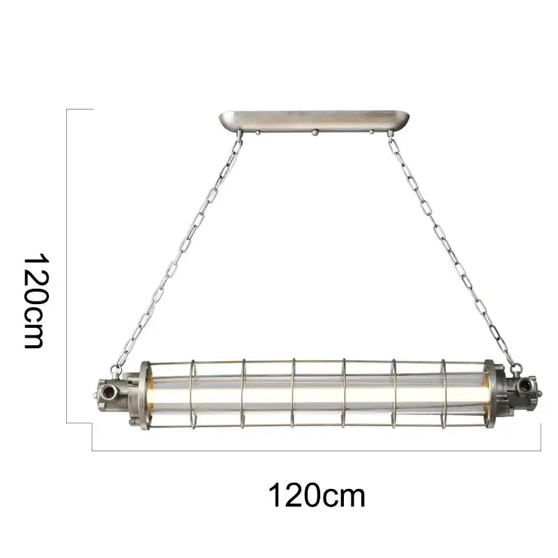 Retro bar industrial metal cage chandelier dining room pendant light