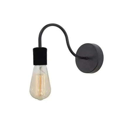 Retro black cage guard wall sconce bedroom edison lamp
