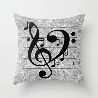Retro black camera print cushion cover living room decor