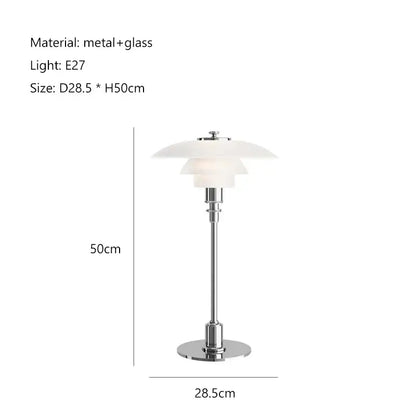 Retro black glass shade led floor lamp living room white layered shade