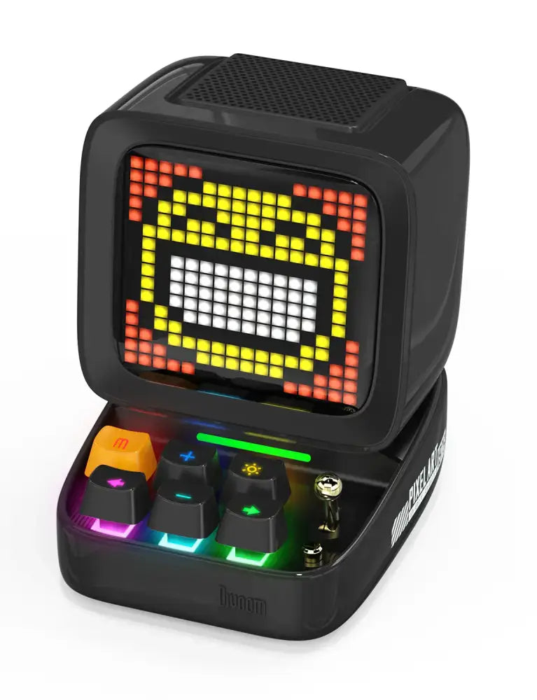 Retro black pixel art bluetooth speaker bedroom ditoo pixel art