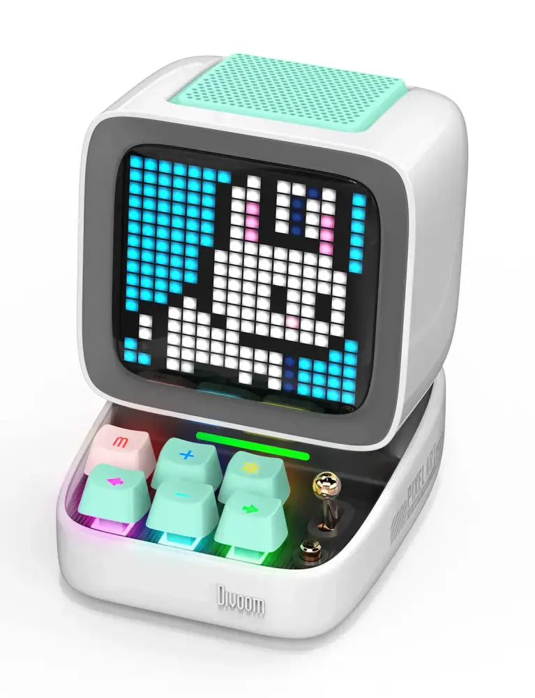 Retro black pixel art bluetooth speaker bedroom ditoo pixel art