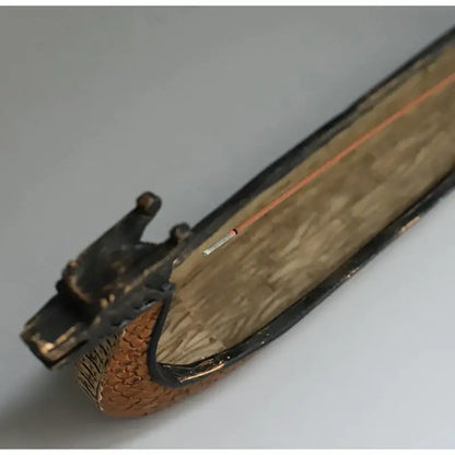 Retro bronze dragon boat incense holder living room decor