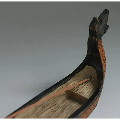 Retro bronze dragon boat incense holder living room decor