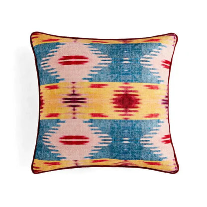 Retro circus cream pillow cover with tassels living room decor