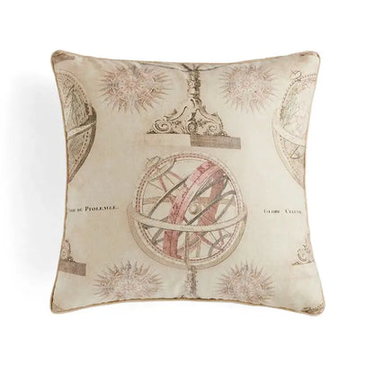 Retro circus cream pillow cover with tassels living room decor