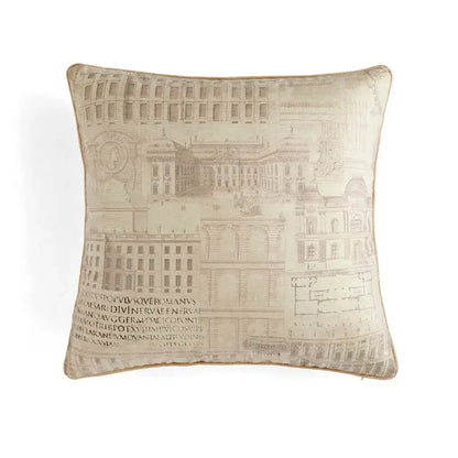 Retro circus cream pillow cover with tassels living room decor