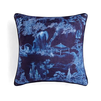 Retro circus cream pillow cover with tassels living room decor
