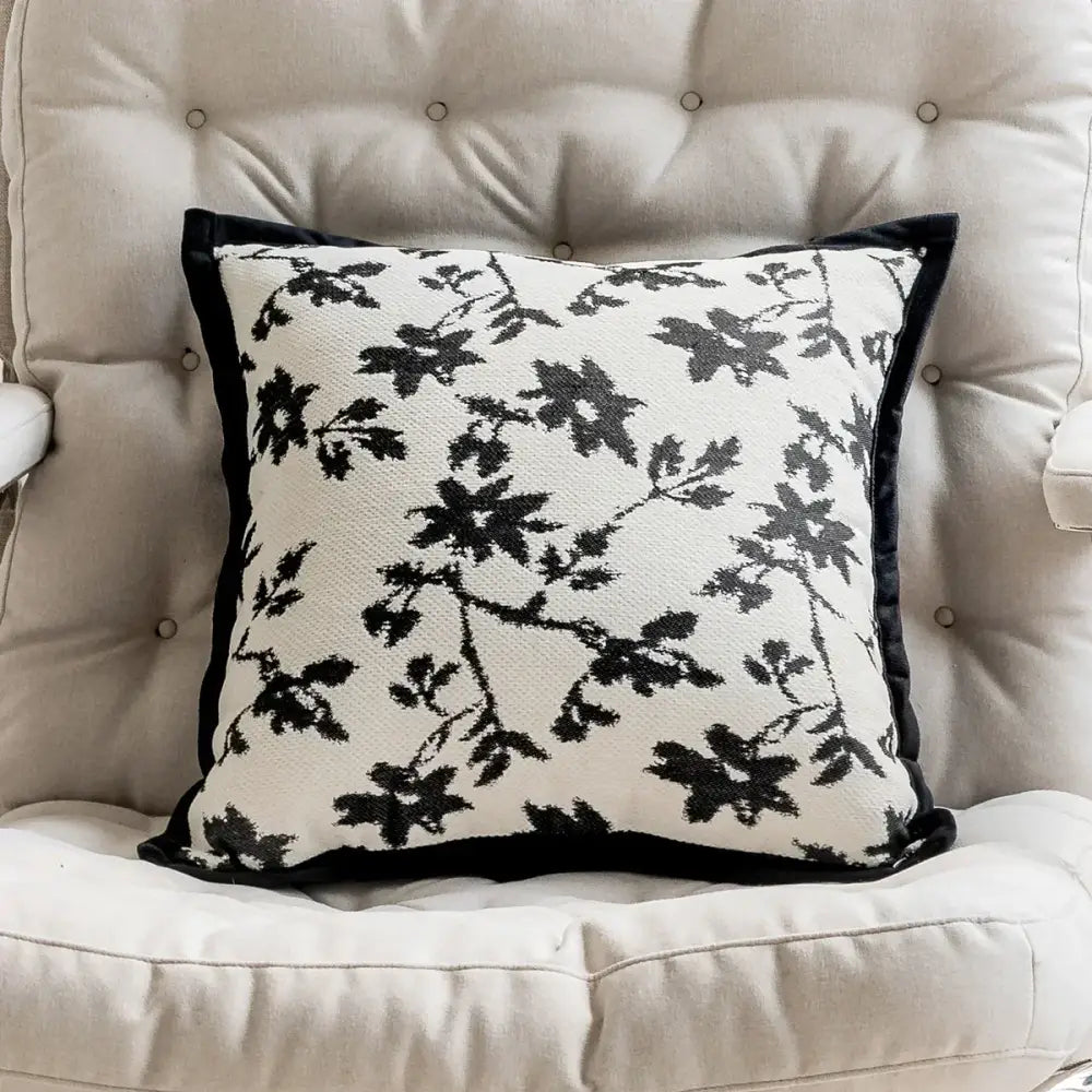 Retro dark green zebra embroidered jacquard luxury pillow cover bedroom