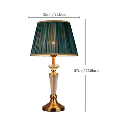 Retro emerald green crystal floor lamp – living room stand light