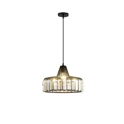 Retro gold decorbites crystal led pendant light for dining room