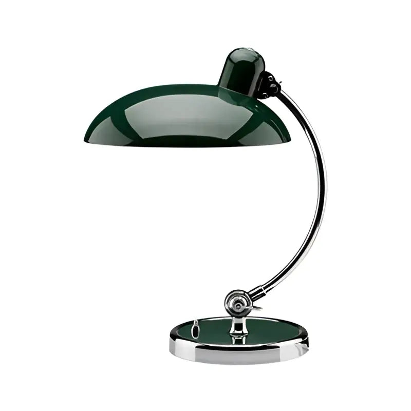 Retro green enamel engraving table lamp for office or bedroom