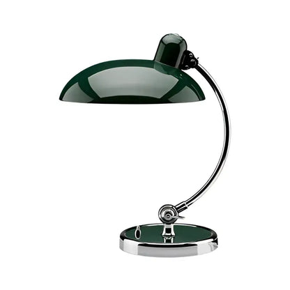 Retro green enamel engraving table lamp for office or bedroom