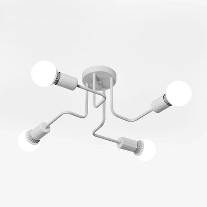 DecorBites™ Retro Industrial Wrought Iron Ceiling Light