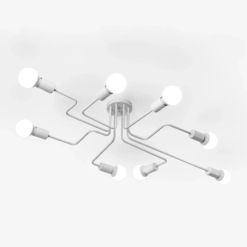DecorBites™ Retro Industrial Wrought Iron Ceiling Light