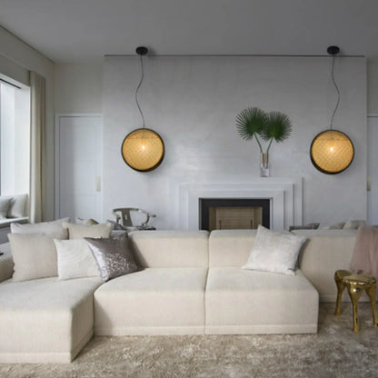 Retro Lamps with Rattan Design – Perfect for Restaurant Ambiance